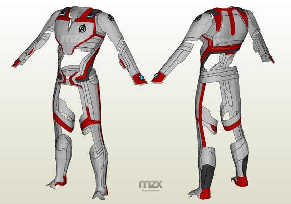 name suit man iron endgame Avengers:  Endgame DIY  Quantum Suit pattern Etsy Pepakura