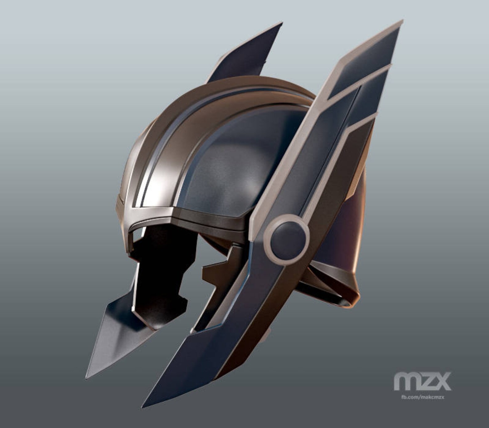 Thor Ragnarok Battle helmet for 3Dprinting DIY Etsy