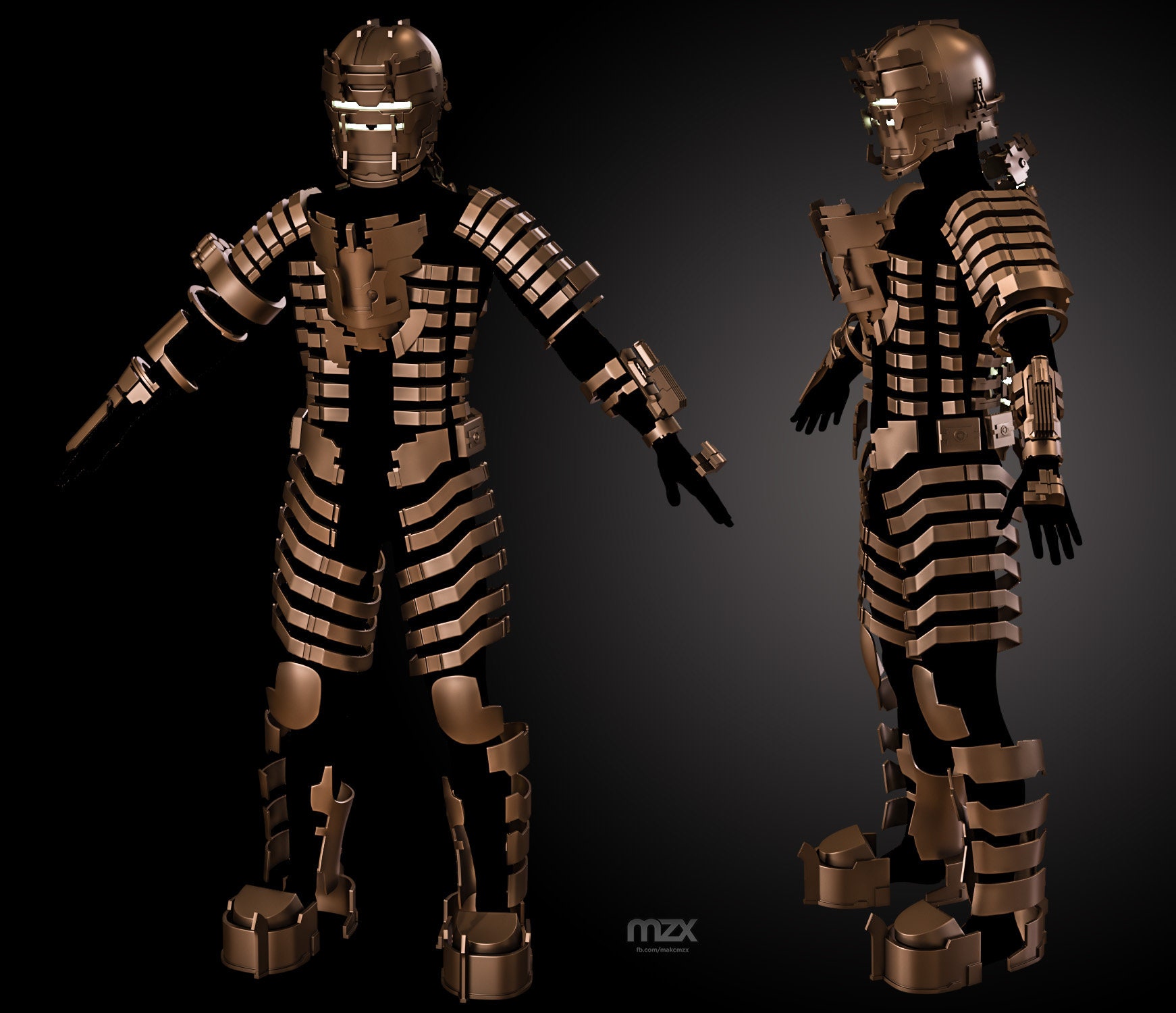 Dead Space Level 5 Suit Model For 3d Printing Diy Etsy