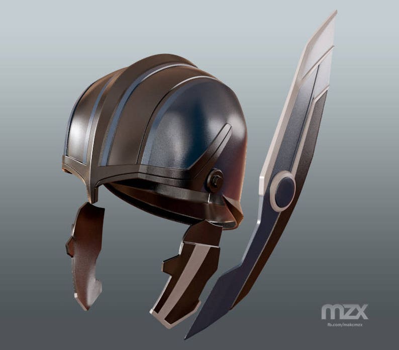 Thor Ragnarok Battle helmet for 3Dprinting DIY Etsy