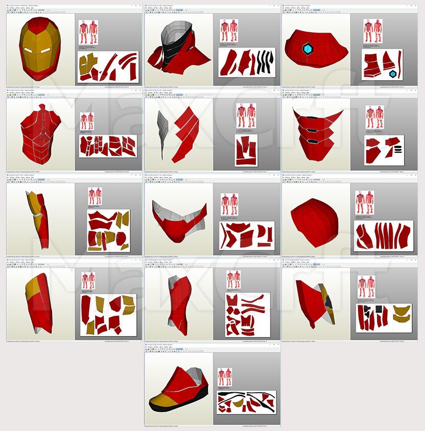 Invincible Iron Man 2015 Suit Pepakura DIY Etsy