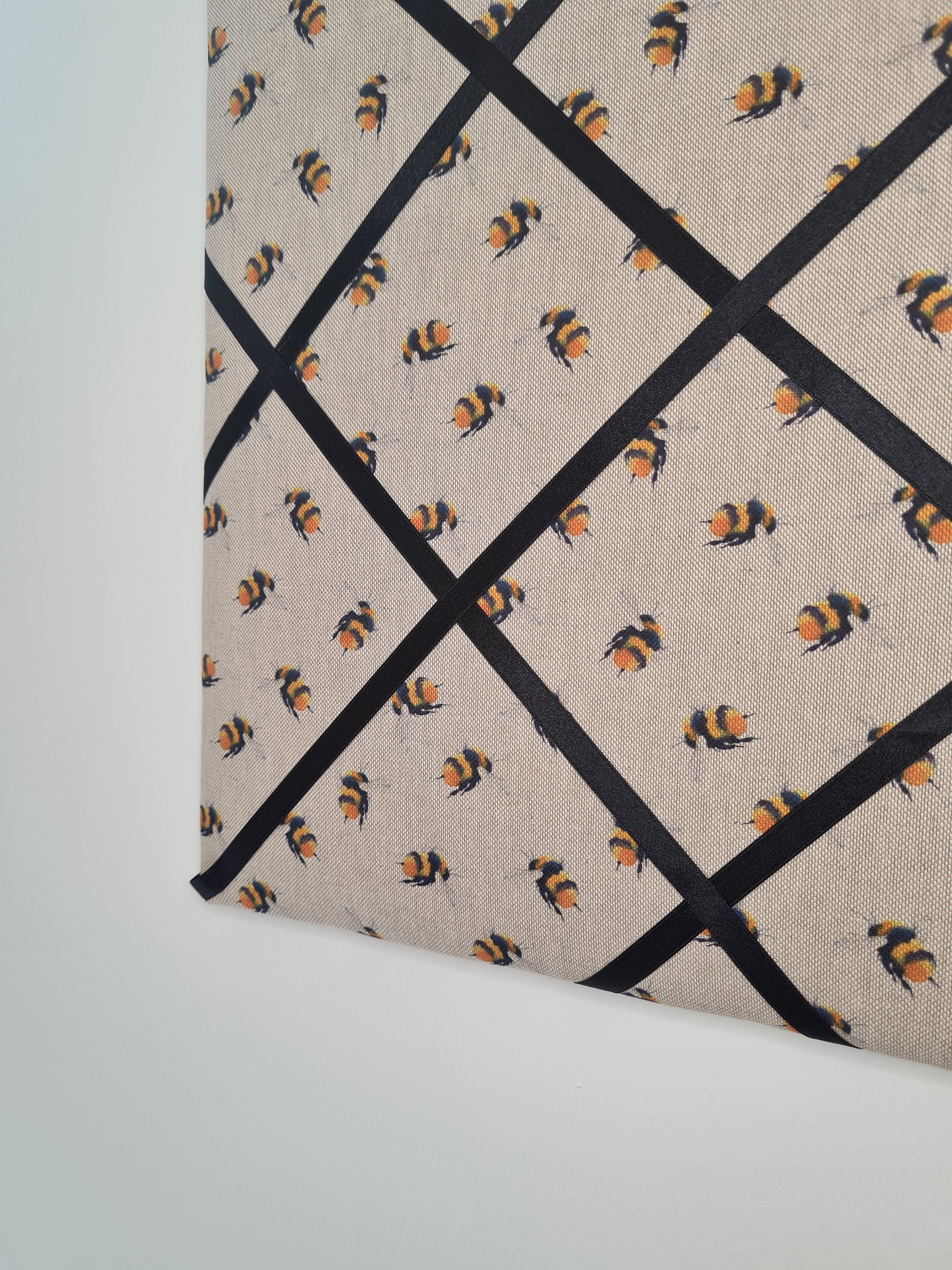 Padded Notice Boards Bee Notice Board Fabric Memo Board Etsy UK