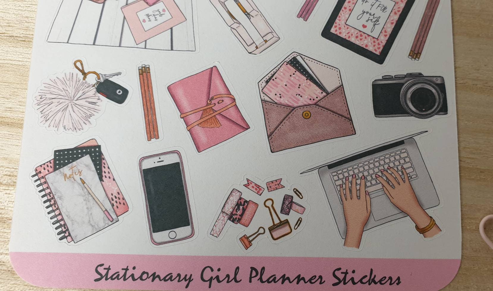 Cute Study Planner Girl Stickers stationary studying Etsy