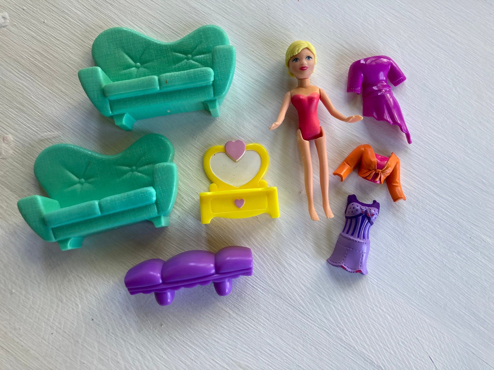 Polly Pocket Doll Clothing and furniture Etsy