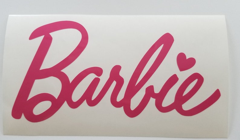 8 inch Barbie Medium Signature Vinyl Decal | Etsy