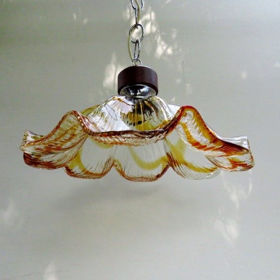 Thick glass 2024 pendant light