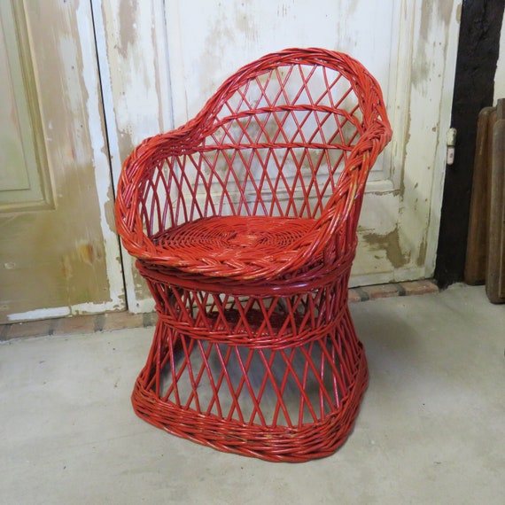 kids wicker chair