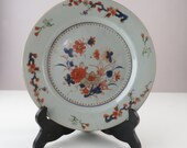 Antique beautifully decorated Chinese Imari plate - first half 18th century - Kangxi or Yongzheng China porcelain