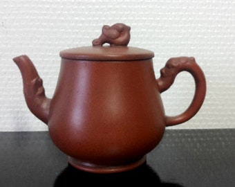 Chinese Red Yixing Clay Teapot - Small Miniature Pot for Tea Ceremony