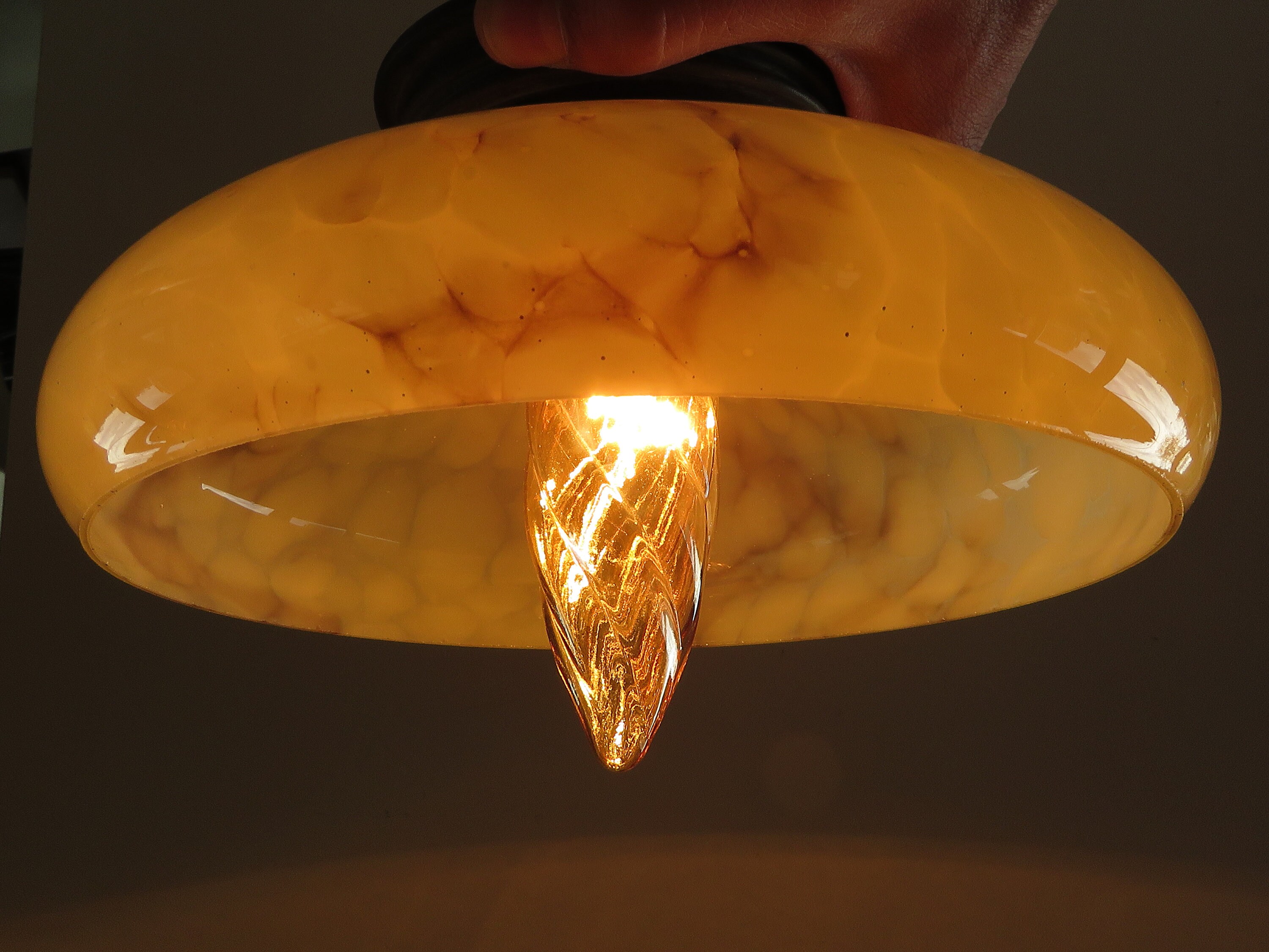 French Art Deco Style Ceiling Lamp Light Shade Vintage Etsy