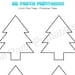 Pine Tree Printable Template-pdf, Download Pine Tree Cutout, Christmas ...