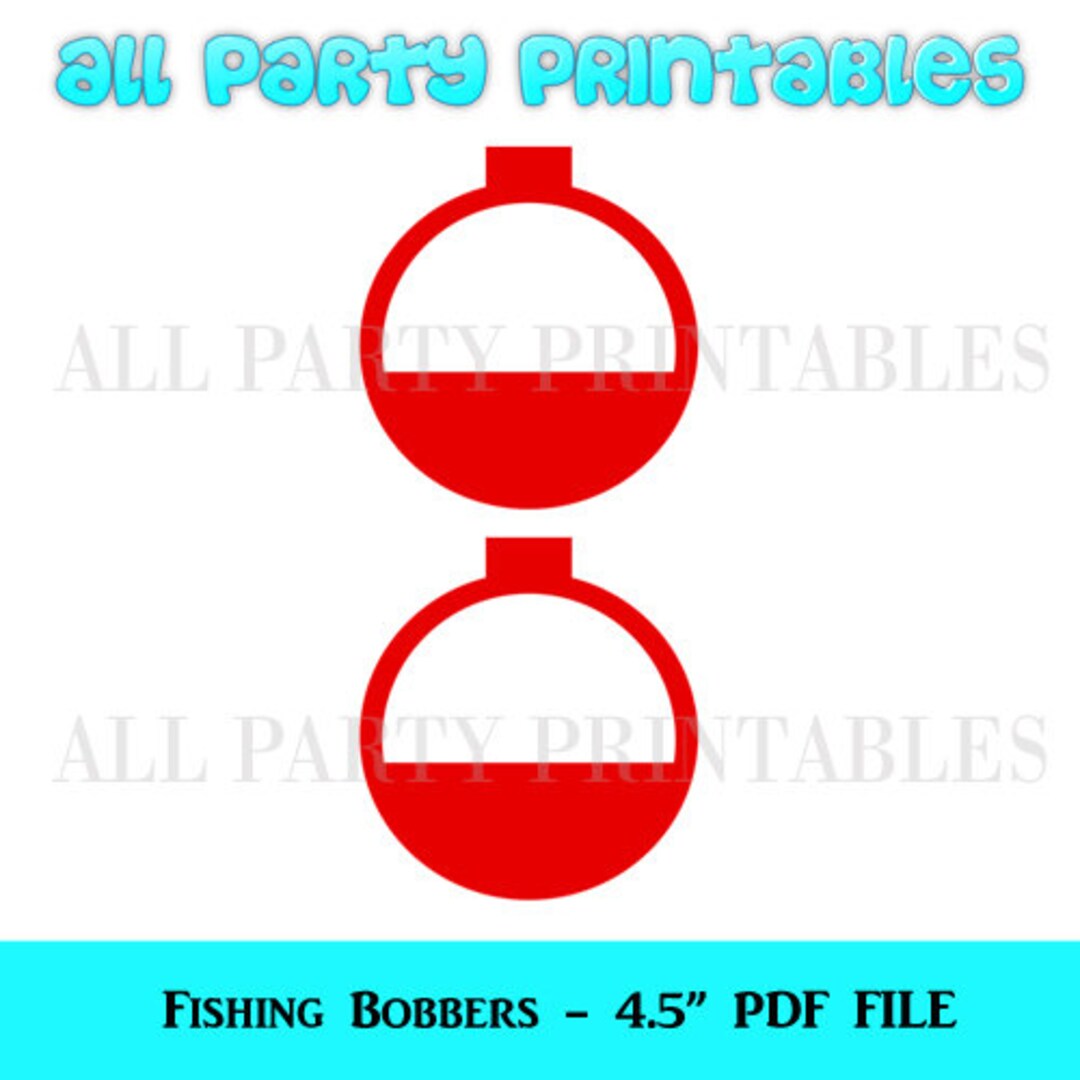 Fishing Bobber Printables, Fishing Bobber Image, Fishing Party, Fishing