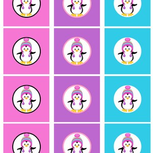 PENGUIN Cupcake Toppers, PRINTABLE Digital File - Etsy