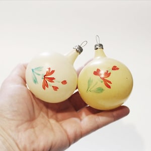 Vintage USSR Glass Christmas Ornaments: Retro Holiday Decor