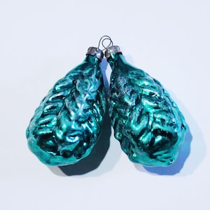 Vintage Mercury Glass Christmas Ornaments: 1950s Hand Blown Tree Toys