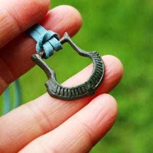 antique rare old necklace Medieval Ancient pendant Celtic Viking artifact finds 11-13 th