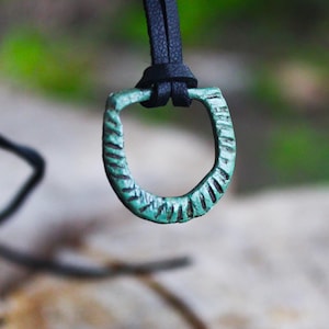 antique rare old necklace Medieval Ancient pendant Celtic Viking artifact finds 11-13 th