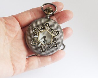 Collier montre de poche Pendentif médaillon