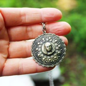 USSR 70th very old rare amulete woman ethnic collectibless  necklace pendant