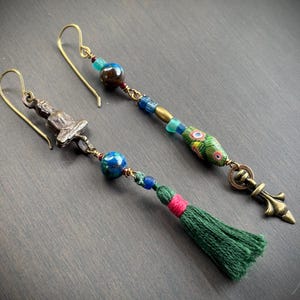 Boucles d'oreilles asymétriques Gaia