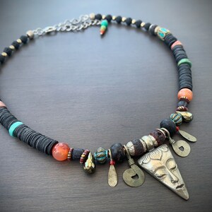 Serenity Soul Beaded Assemblage Necklace