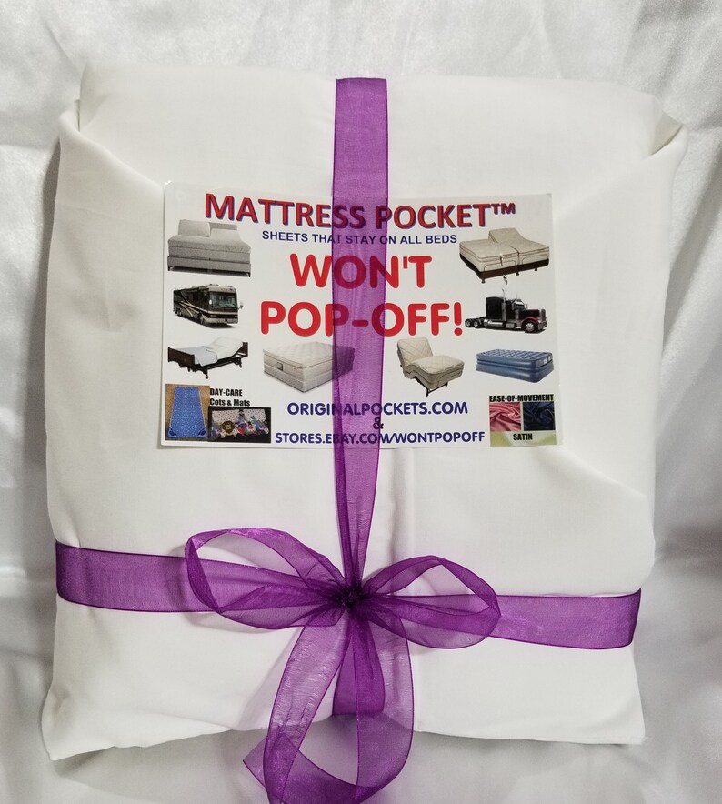 Won't Pop off Futon Full Size Sheets Tan White Cream Etsy