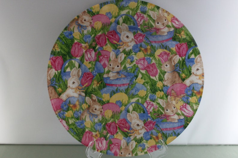 Decorative Easter Bunny Plate Etsy