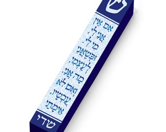 Hillel Mezuzah, 4" Case