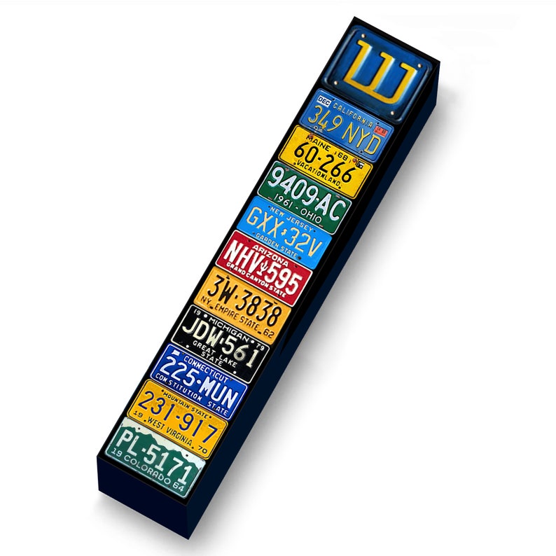 License plates Wood Mezuzah, Transportation Mezuzah United States Mezuzah 4 Case image 1