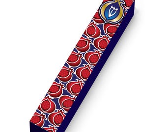 Jewish Pomegranates Mezuzah Case