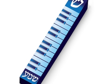 Piano Keys Mezuzah Case