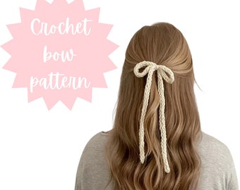 Crochet bow pattern
