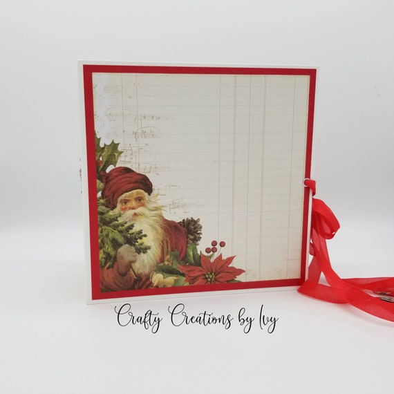 Christmas Photo Album 2022, Large Scrapbook Album, Holiday Memory Album 