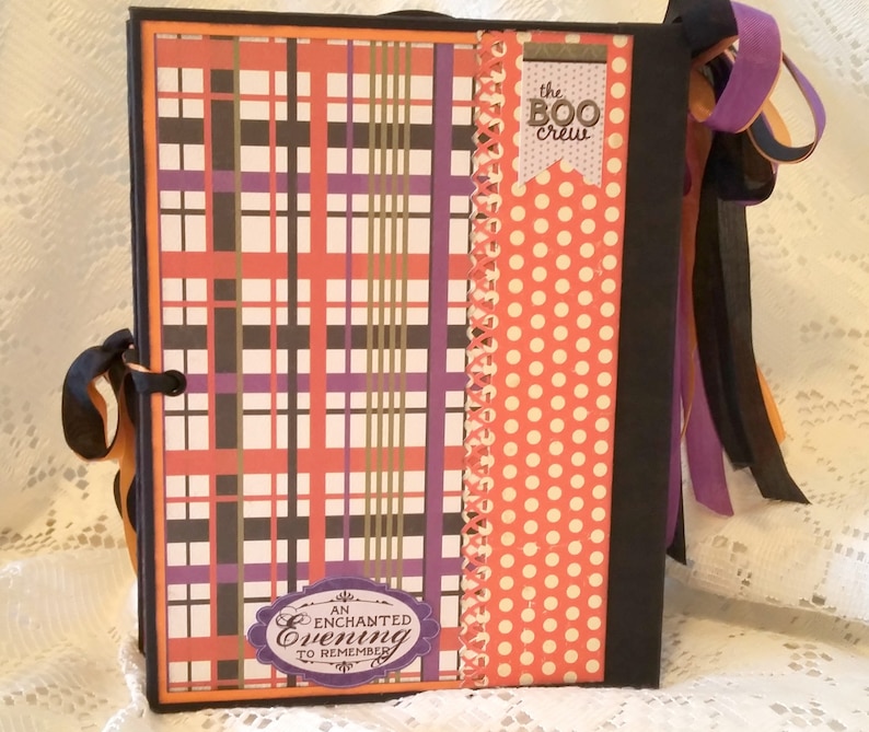 It/'s a night to giggle Halloween Photo Scrapbook All Hallows/' Eve Halloween Scrapbook Album Memory Book