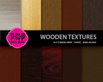 Papel Digital Texturas Madera / Papel Madera / Texturas Madera / Papel Madera Digital