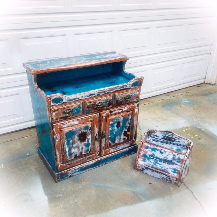 País Gabinete de cocina rústico cafetería casa de campo | Etsy