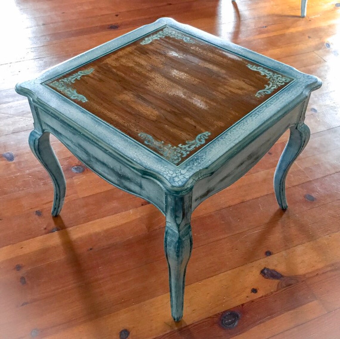 Shabby Chic Side Table painted furniture french farmhouse Etsy