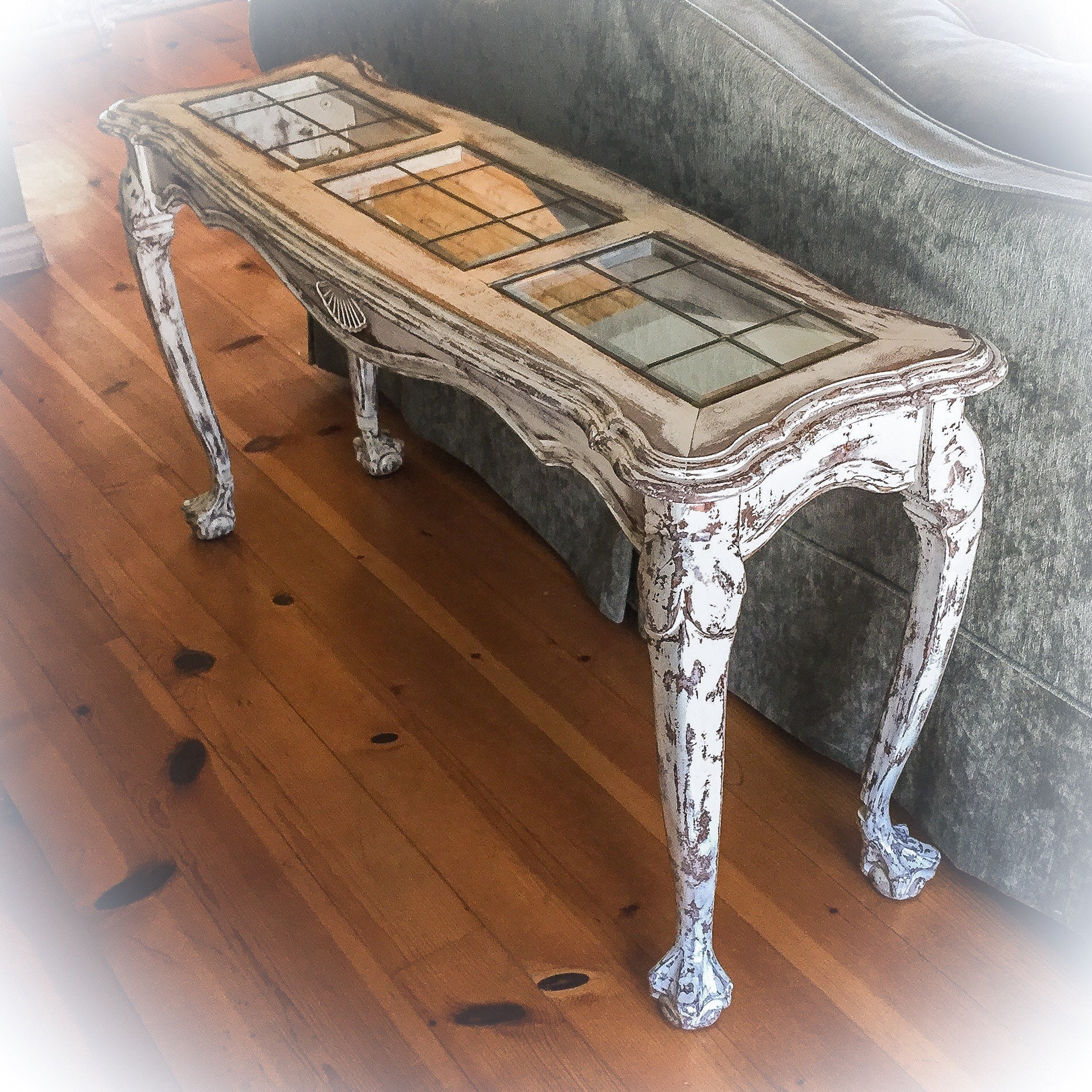 Antique Sofa Table french entryway table hallway table | Etsy