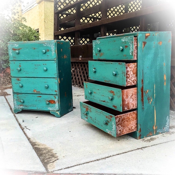 Sold Matching French Country Dresser Set Green Hues W Etsy