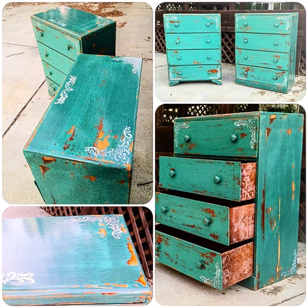 SOLD Matching French Country Dresser Set Green Hues W/ Etsy