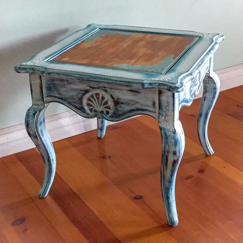 French Country Side Table White End Table Small Table - Etsy