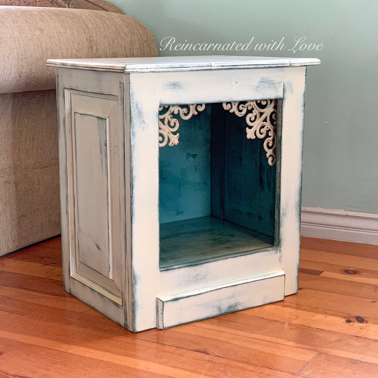 Shabby Chic Pet Bed Nightstand Dog Bed Cat Bed Farmhouse Etsy
