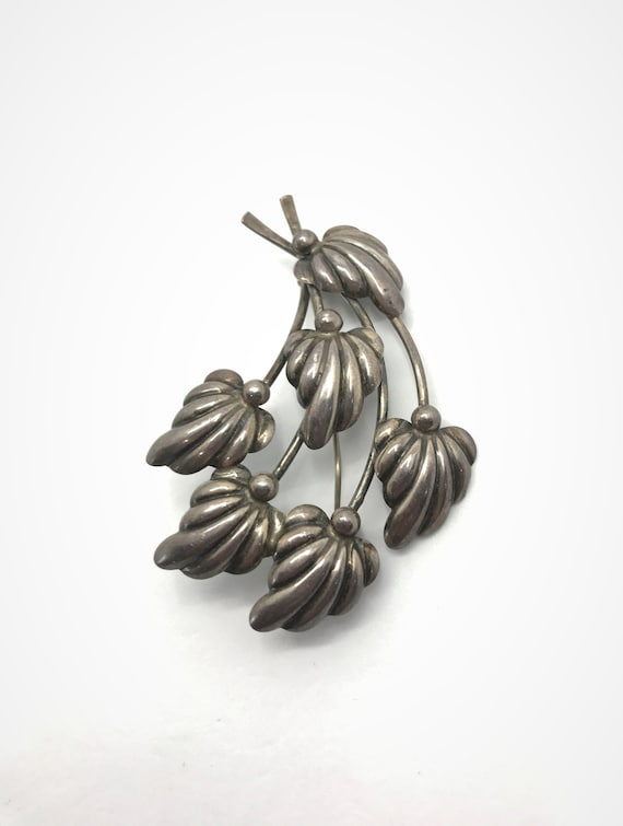 Vintage Niels Erik From Sterling Silver Brooch / P