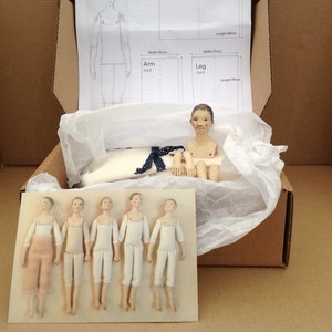Ceramic child doll kit, makes one doll