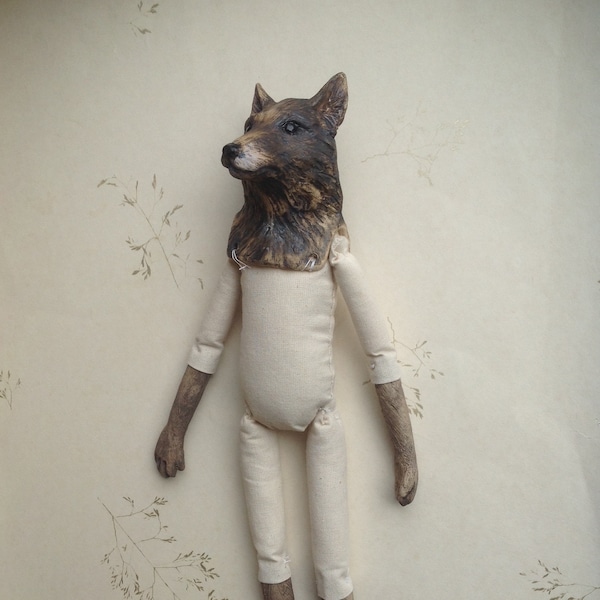 Big Wolf doll kit. Snarling or gentle