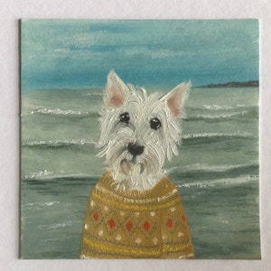 Mini peinture à l'huile portrait personnalisée. Encadré