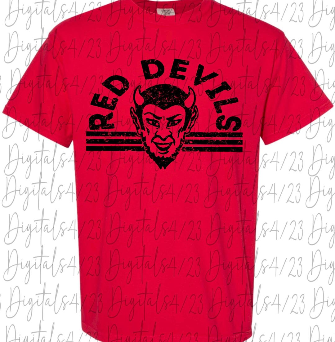 Red Devils Mascot PNG for Sublimation or DTF - Etsy