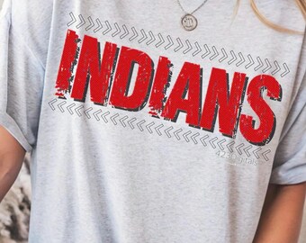 Indians Red Digital Download PNG voor DTF of sublimatie