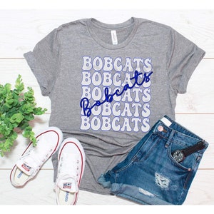 Bobcats Stacked Mascot PNG Sublimation File