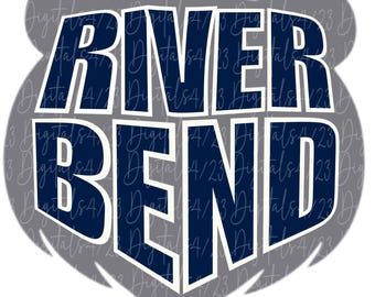 River Bend Bears Nesting Mascot PNG File For Shirts